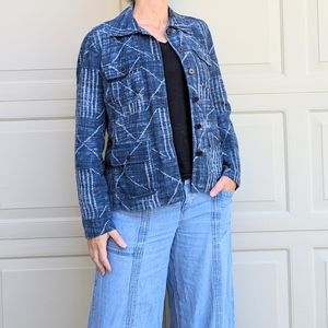 RALPH LAUREN linen shibori chore jacket